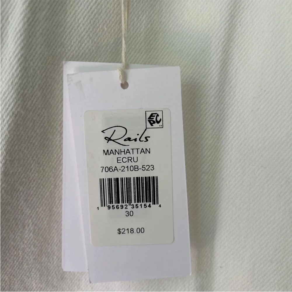 Rails Manhattan Slit Denim Maxi Skirt ecru Sz 30 (8-10) - Picture 7 of 11